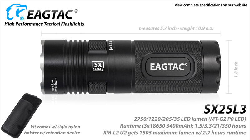 EagleTac SX25L3 5