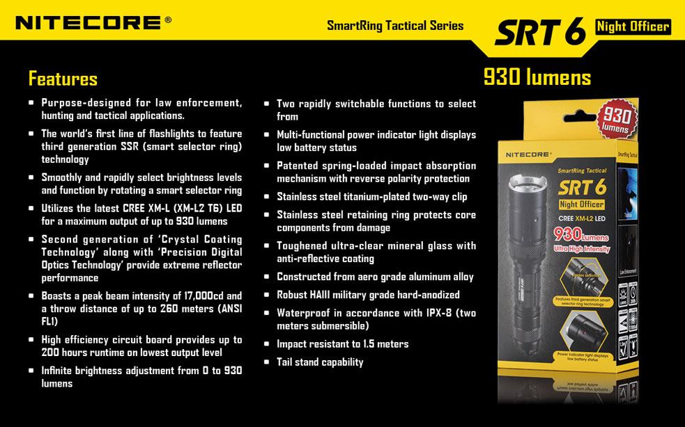 NiteCore SRT6 Night Officer 22