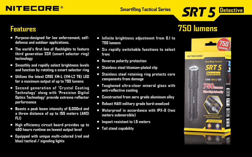 NiteCore SRT5 Detective 23