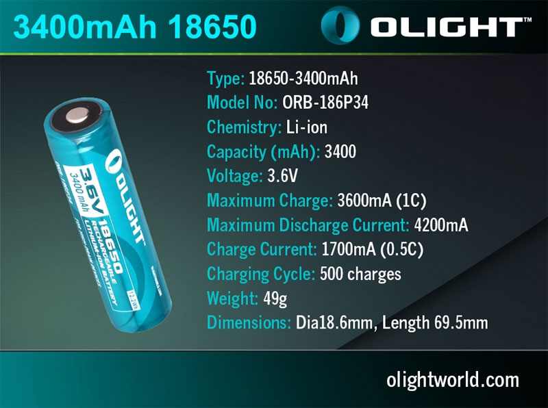 Olight ORB 3400mAh 8