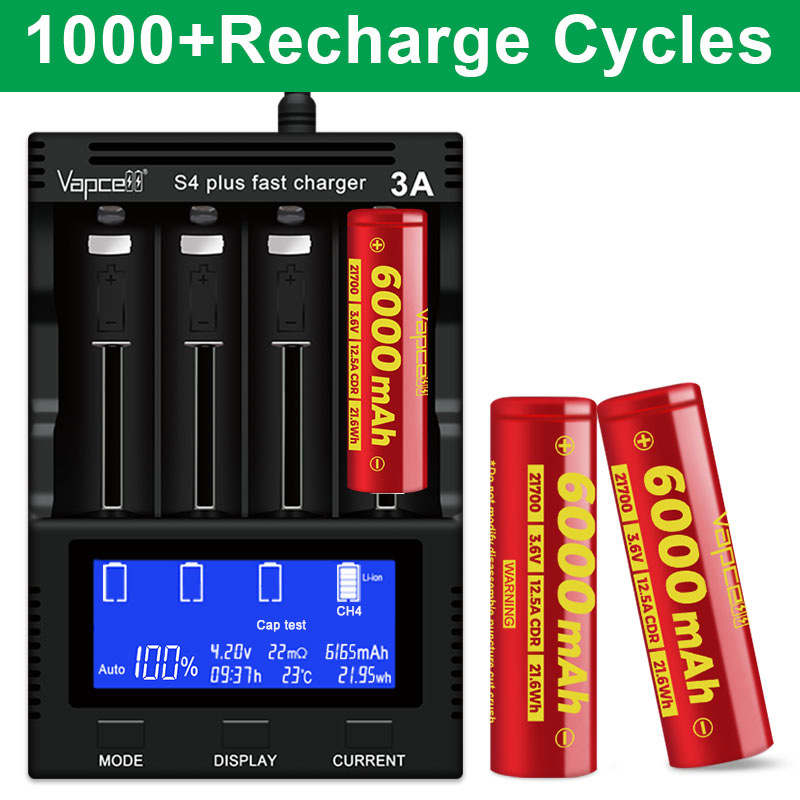 Vapcell 21700 6000mah 12A 3