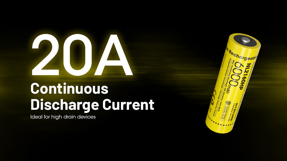 Nitecore 21700 6000mah -&nbsp;NL2160HP 4