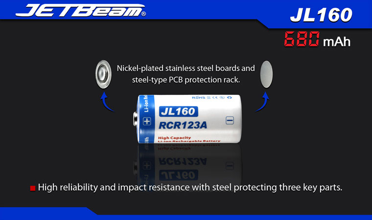 JETBeam JL160 680mah 3