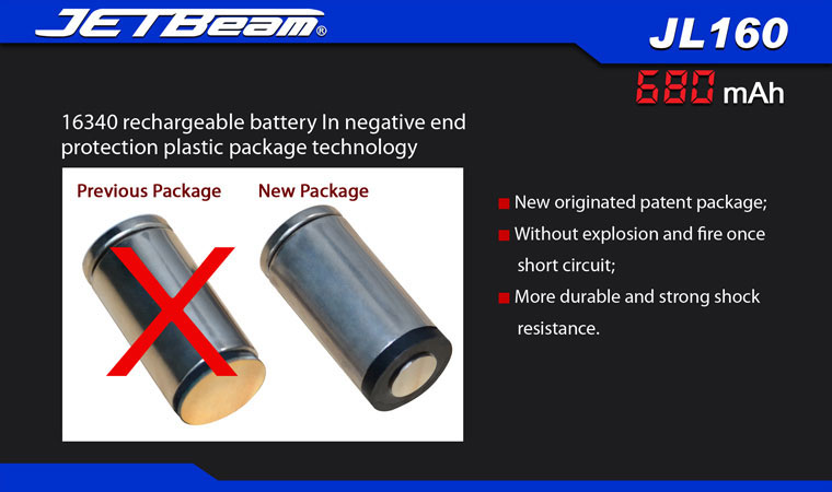 JETBeam JL160 680mah 9