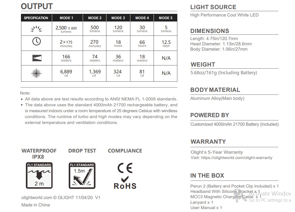 Olight Perun 2 8