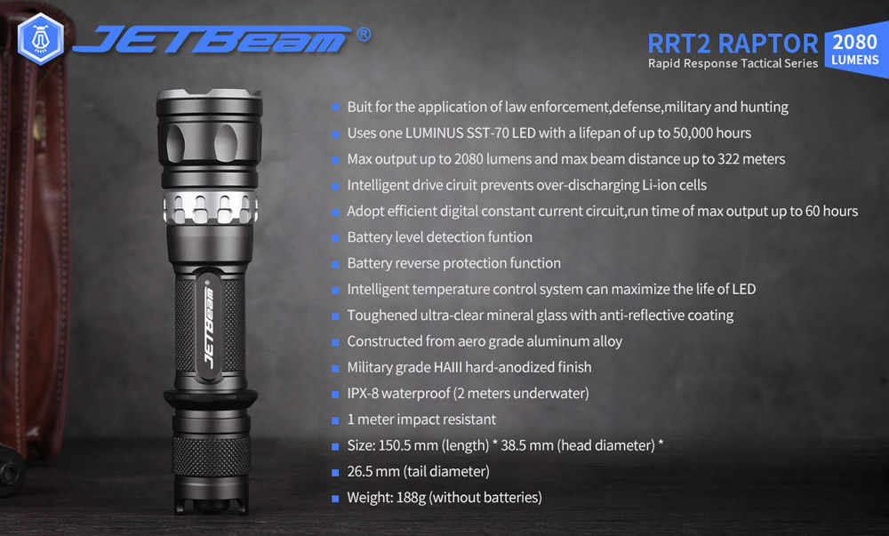 JETBeam RRT2 Raptor 16