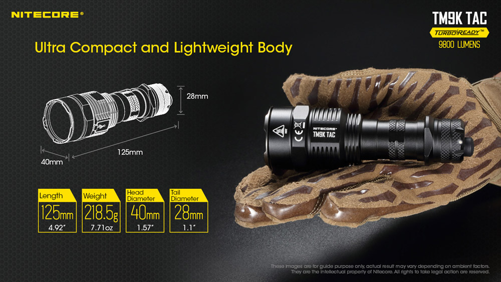 Đèn pin Nitecore TM9K TAC