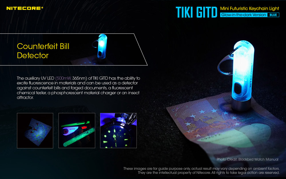 Nitecore TIKI GITD BLUE 10