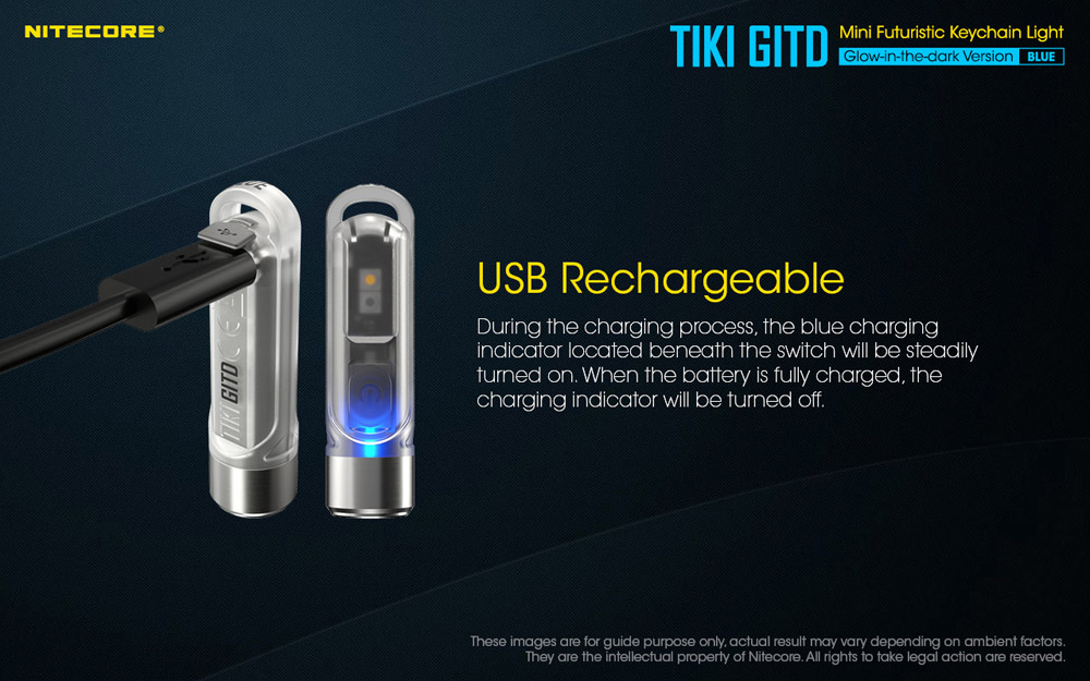 Nitecore TIKI GITD BLUE 17