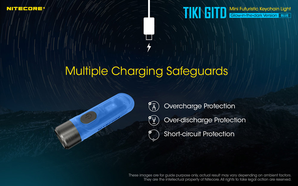 Nitecore TIKI GITD BLUE 18