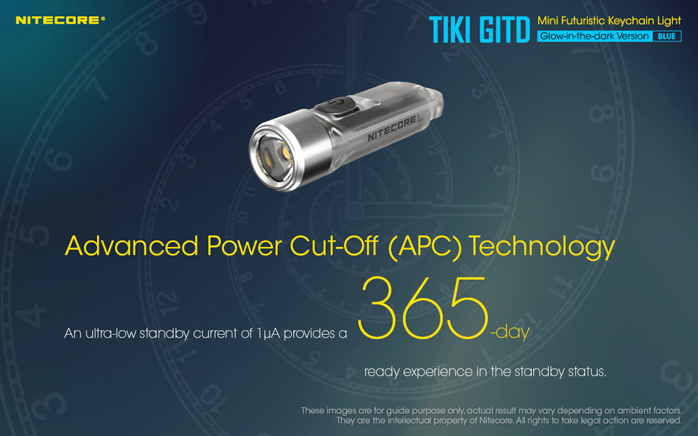 Nitecore TIKI GITD BLUE 19