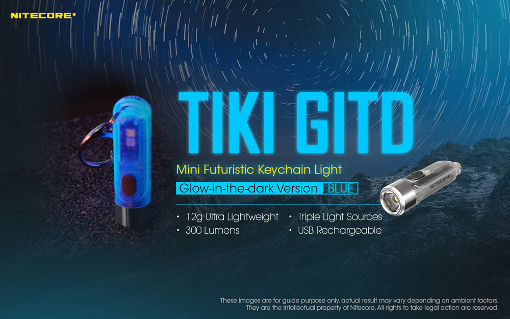 Nitecore TIKI GITD BLUE 2