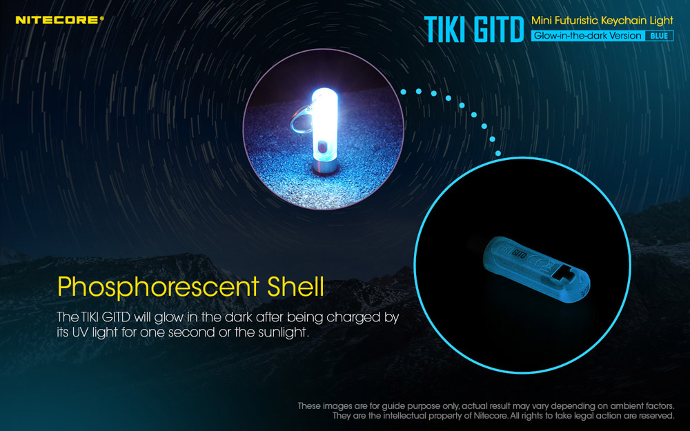 Nitecore TIKI GITD BLUE 3