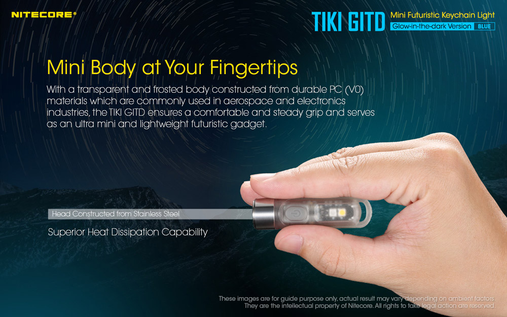 Nitecore TIKI GITD BLUE 4