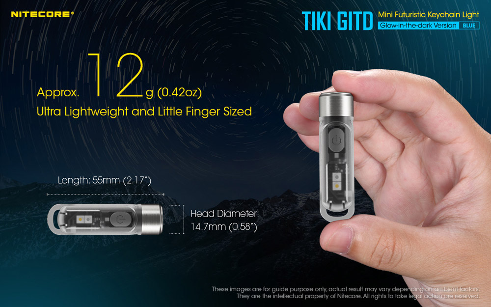 Nitecore TIKI GITD BLUE 5