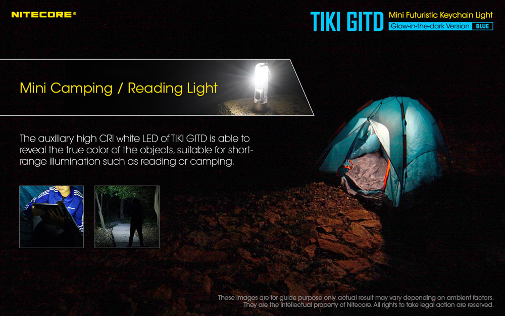 Nitecore TIKI GITD BLUE 8