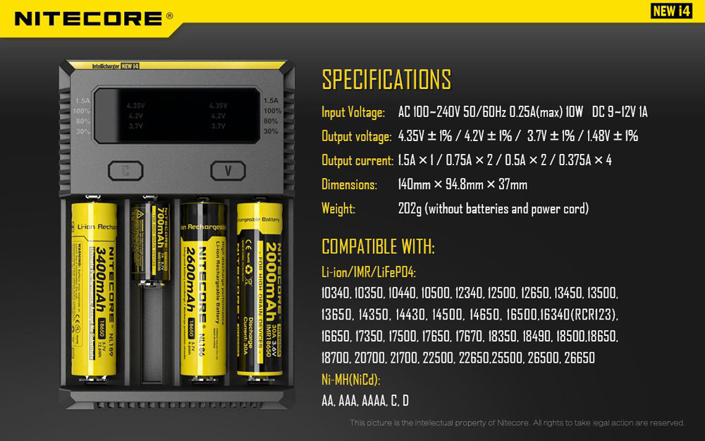 Nitecore NEW I4 19